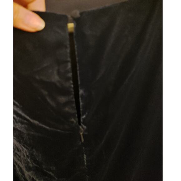 Banana Republic Dress Velour Navy Blue 3/4 Sleeve Sz 12 Lined NWT - Picture 3 of 6